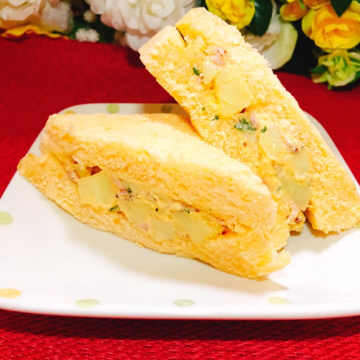 レンジで☆ジャーマンポテトサラダサンド